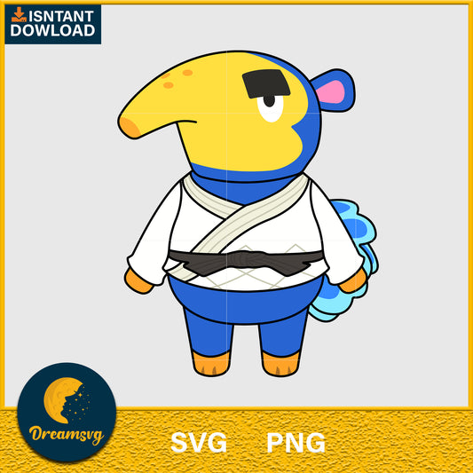 Cyrano Animal Crossing Svg, Animal Crossing Svg, Animal Crossing Png, Cartoon svg, svg, png digital file
