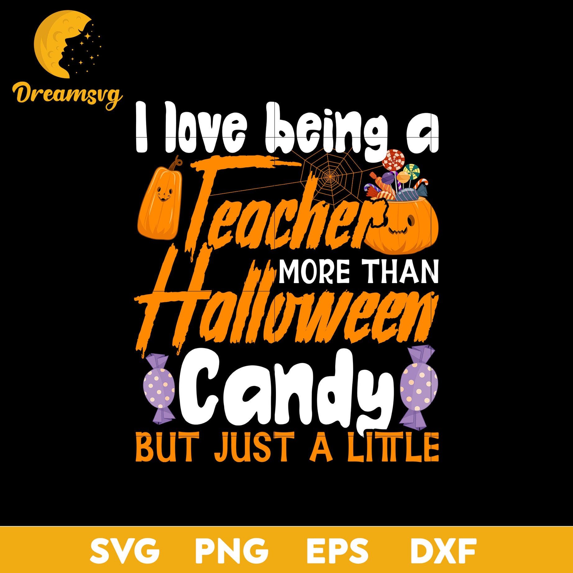 I love Being a Teacher svg, Halloween svg, png, dxf, eps digital file.