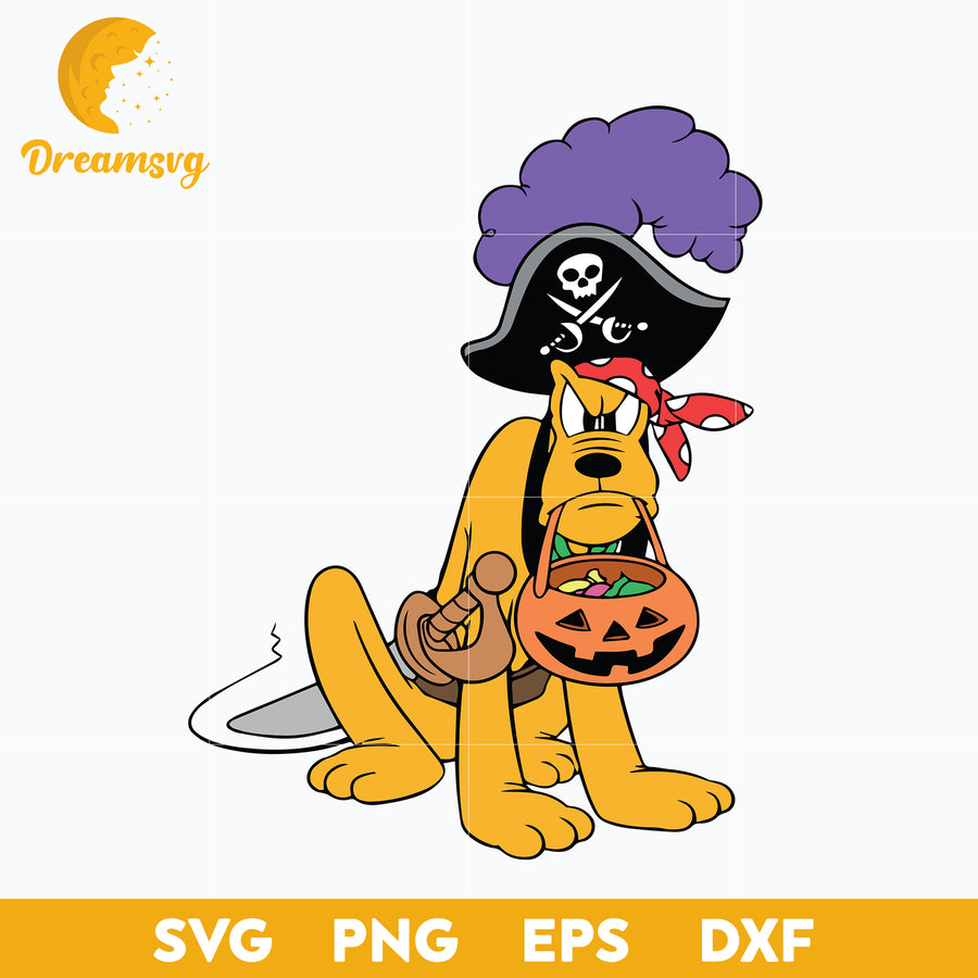 Pluto halloween Svg, Pluto Svg, Halloween Svg, png, dxf, eps digital file.