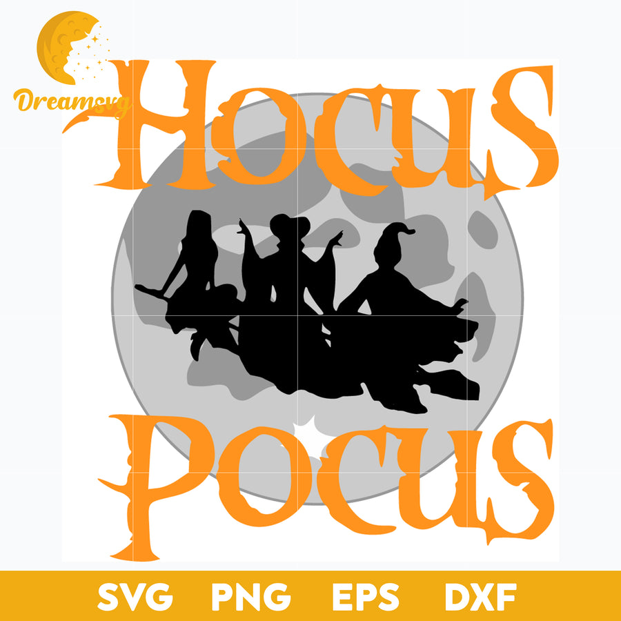Hocus Pocus SVG, Halloween svg, png, dxf, eps digital file.