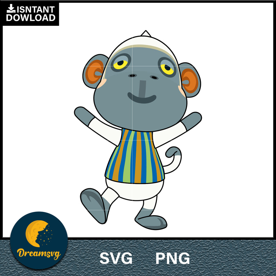 Monty Animal Crossing Svg, Animal Crossing Svg, Animal Crossing Png, Cartoon svg, svg, png digital file
