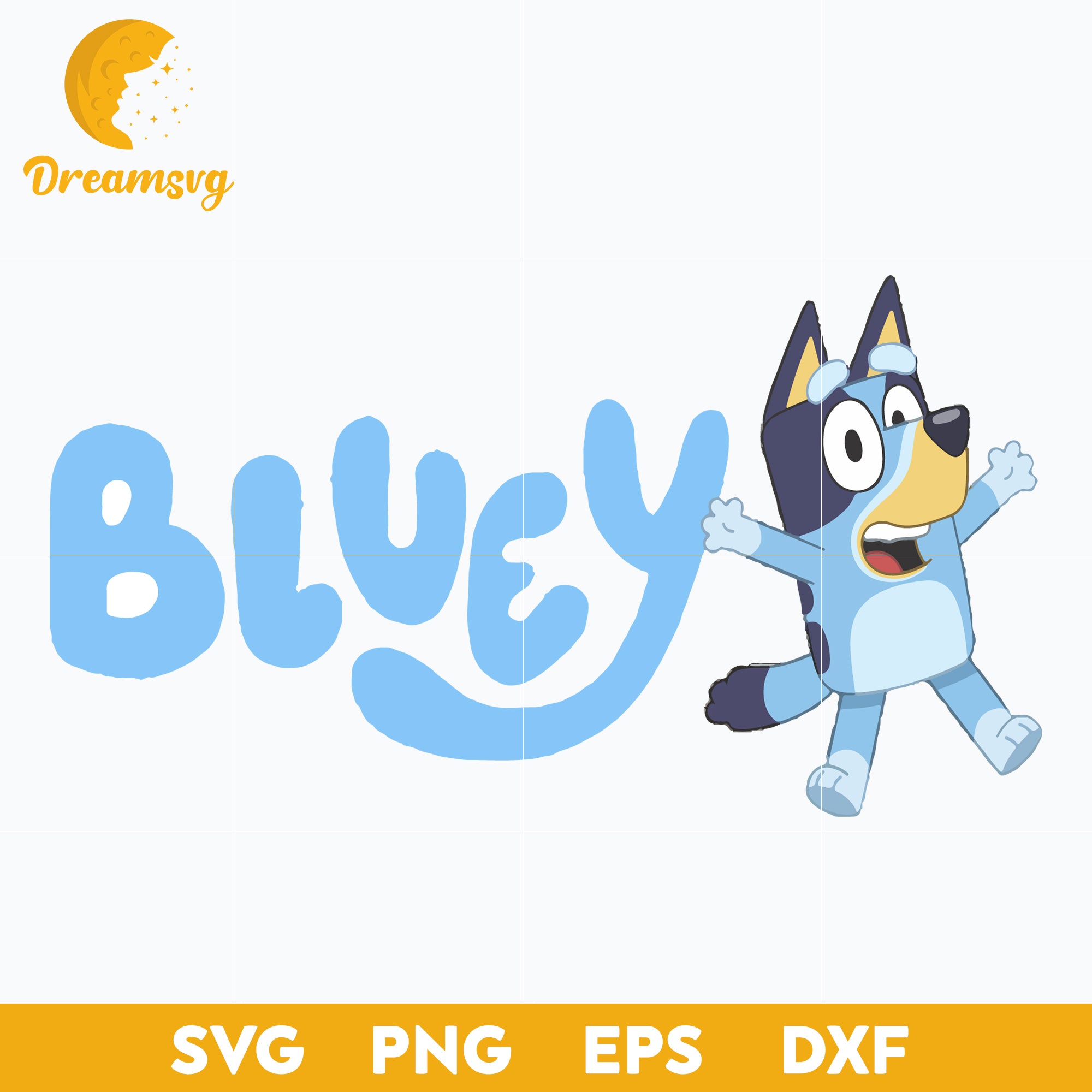 Font Bluey Svg, Bluey Svg, Bluey Character Svg, Bluey Cartoon Svg, Blu ...