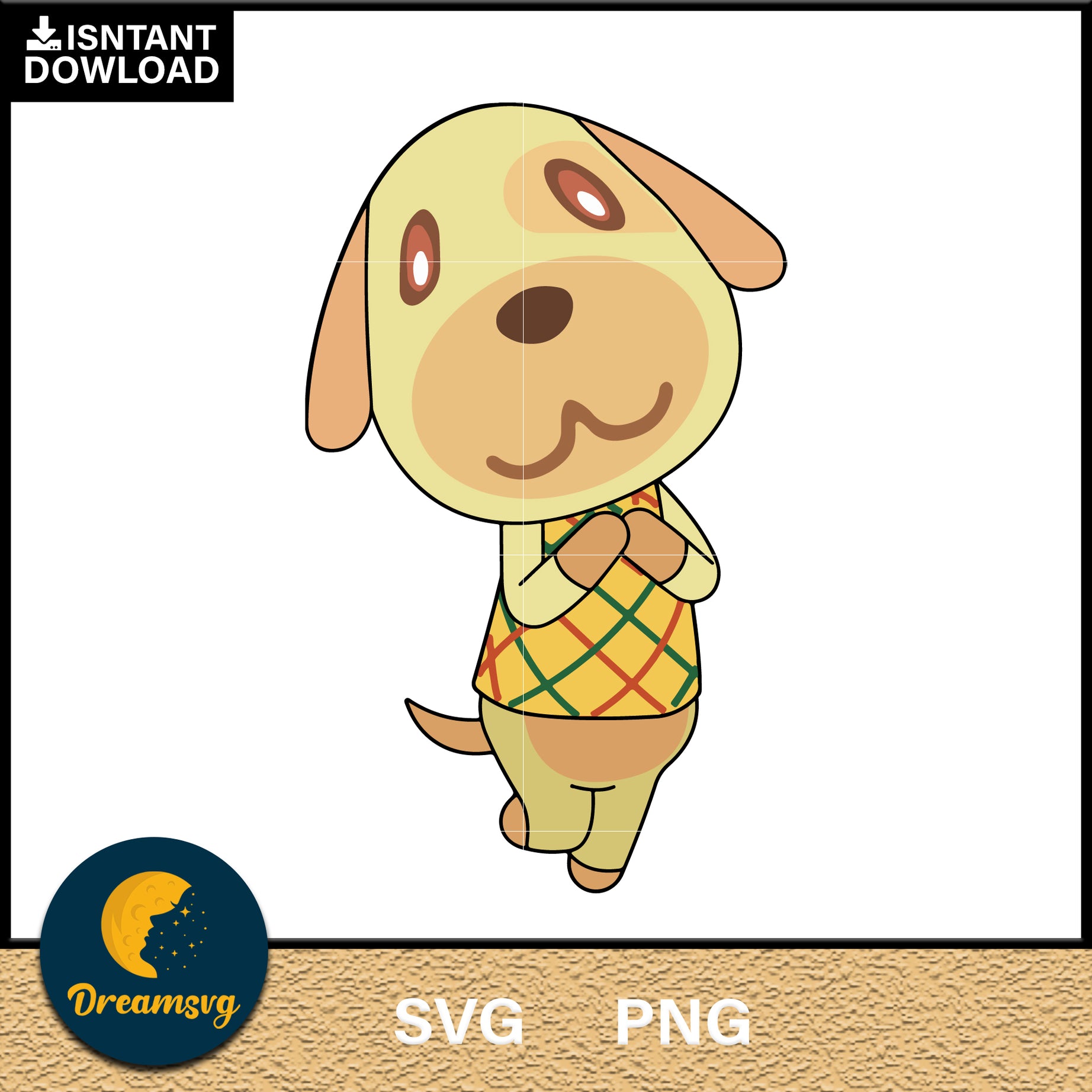 Goldie Animal Crossing Svg, Animal Crossing Svg, Animal Crossing Png, Cartoon svg, svg, png digital file