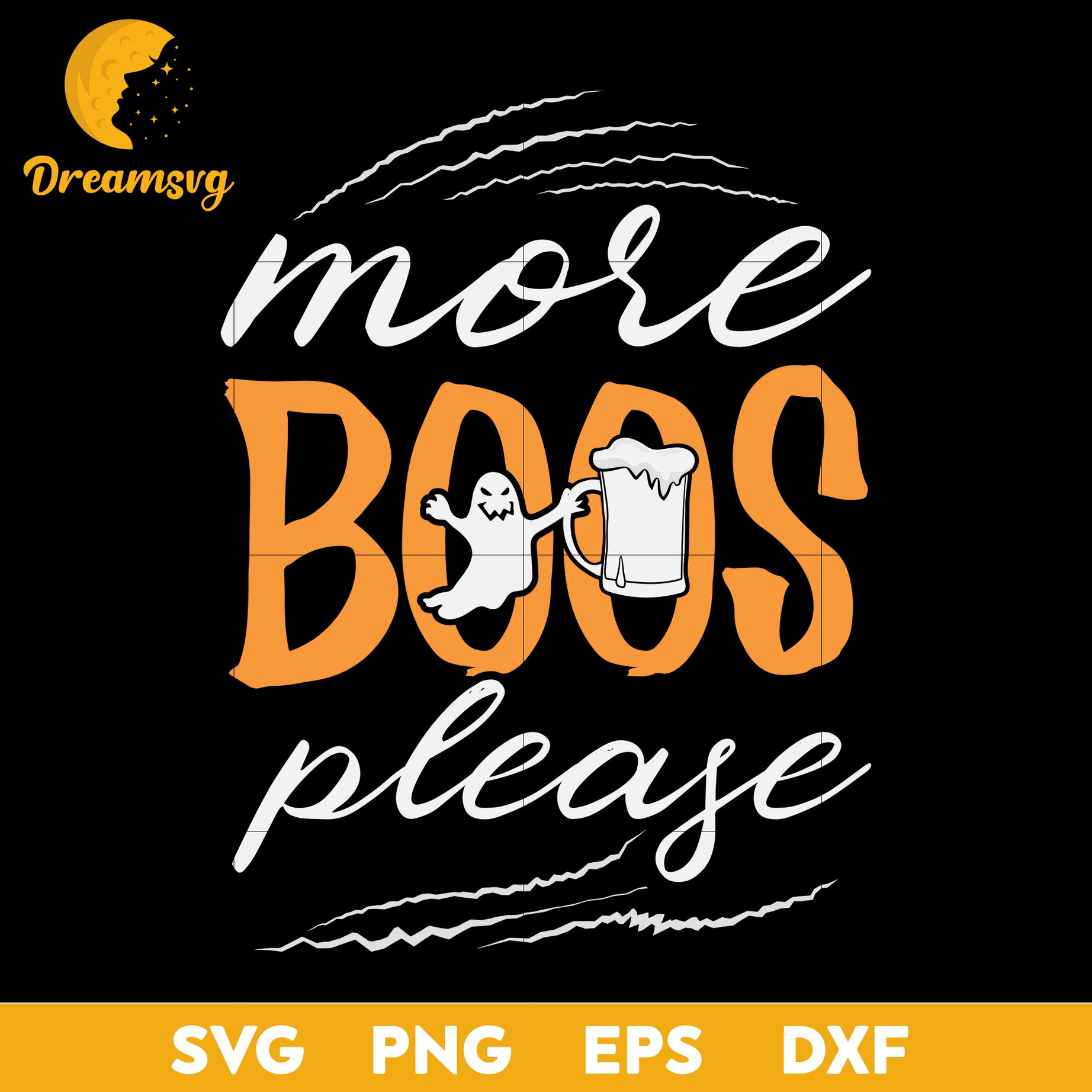 More boos please svg, Halloween svg, png, dxf, eps digital file.