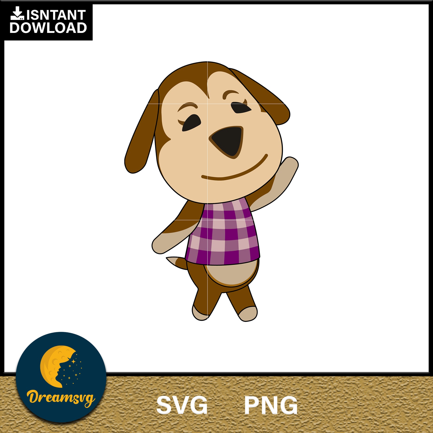 Maddie Animal Crossing Svg, Animal Crossing Svg, Animal Crossing Png, Cartoon svg, svg, png digital file