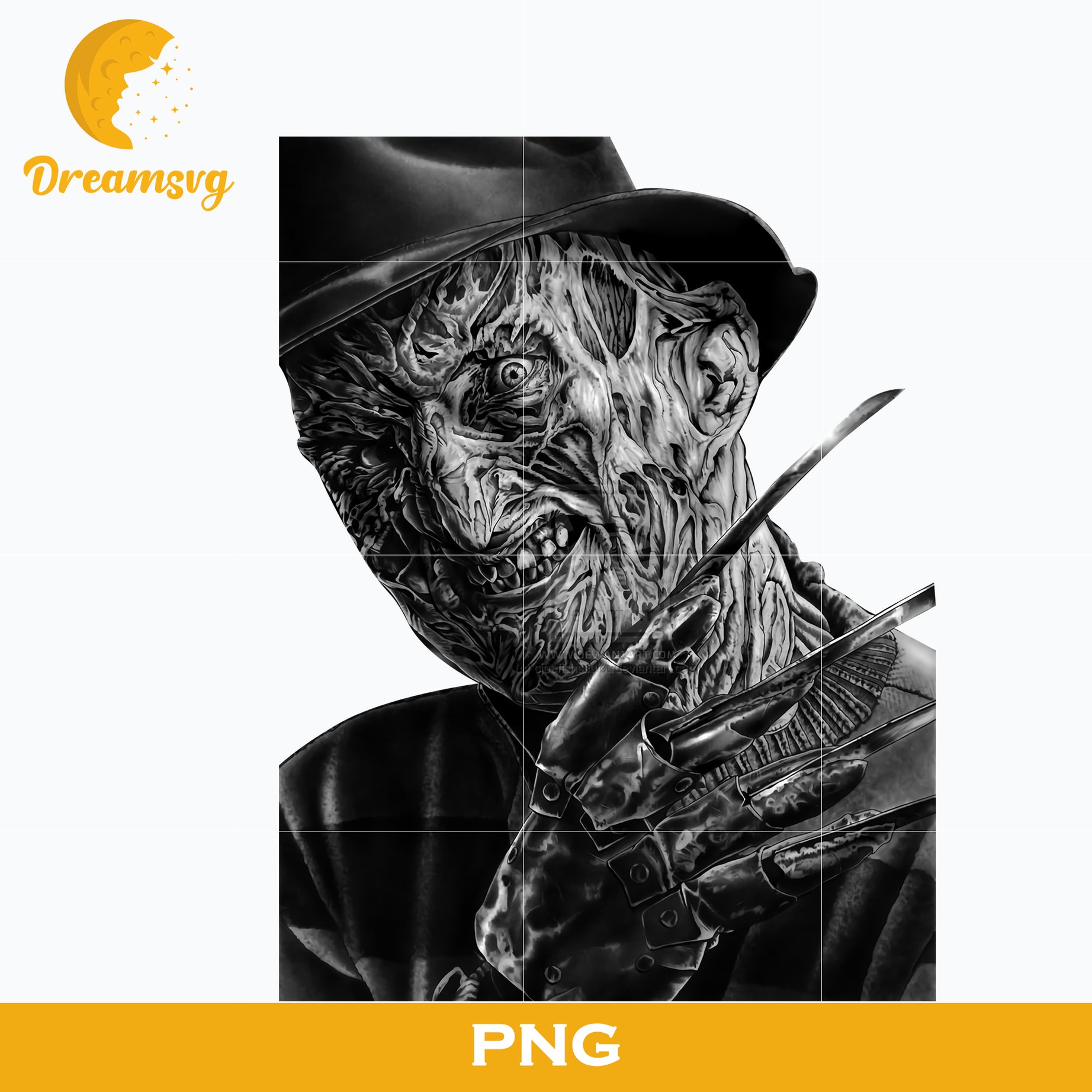 Freddy Krueger PNG, Freddy Krueger Halloween, Scary Halloween, Horror Characters, Halloween svg, png digital file.