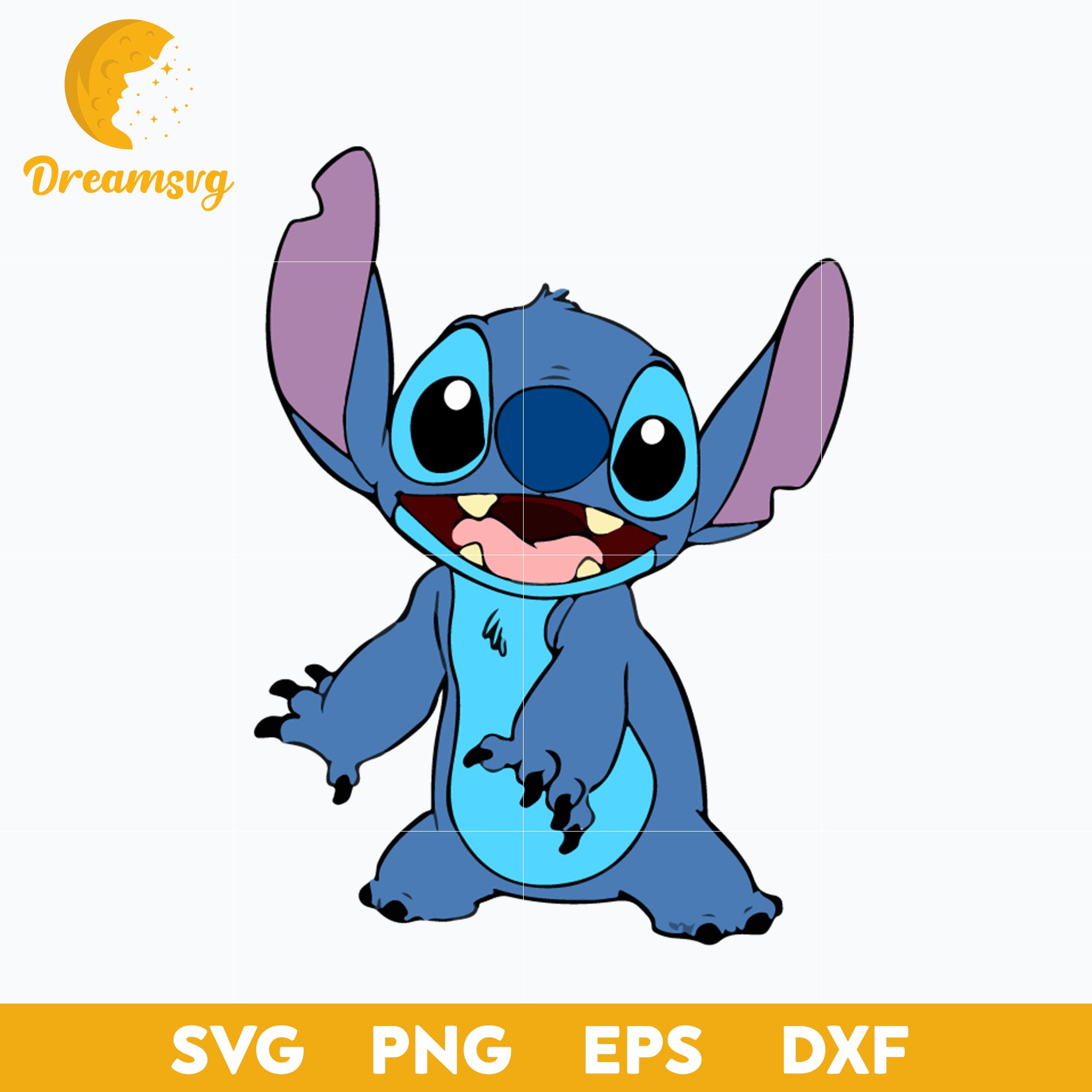 Stitch SVG, Stitch Cartoon SVG, Cartoon SVG, PNG, DXF, EPS Digital Fil