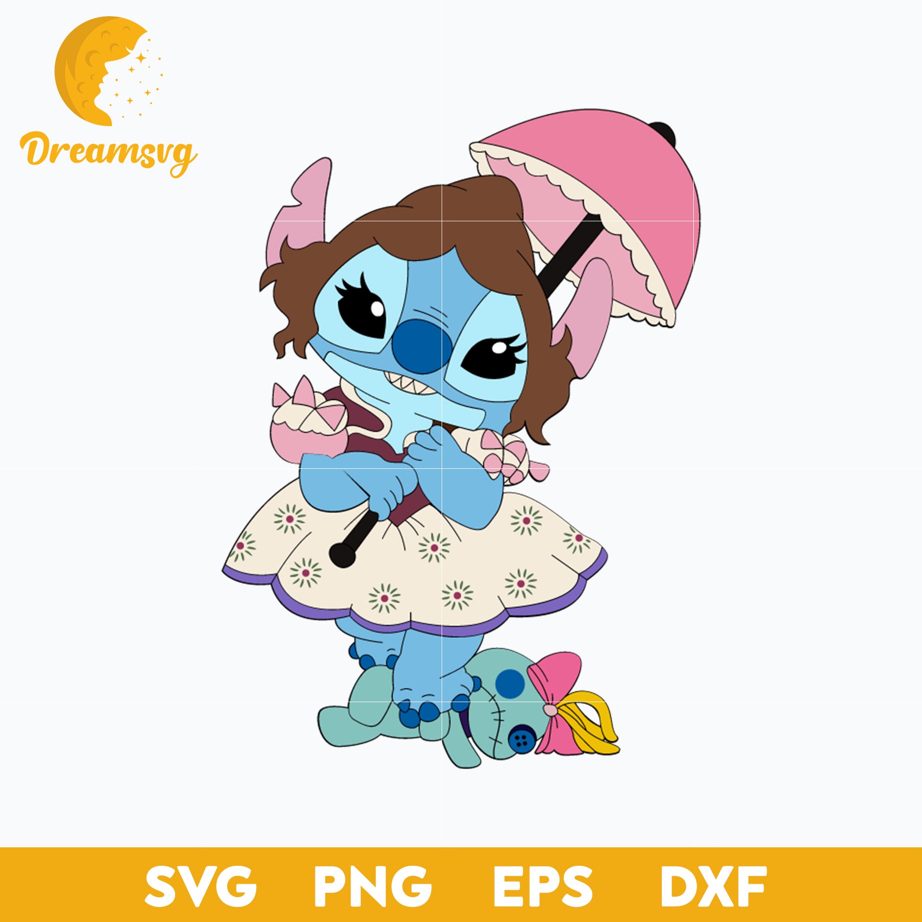 Tightrope Girl Stitch SVG, Stitch Haunted Mansion SVG, Stitch Crystal Ball SVG, Stitch Halloween SVG, PNG, DXF, EPS Digital File.