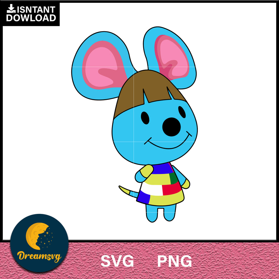 Broccolo Animal Crossing Svg, Animal Crossing Svg, Animal Crossing Png, Cartoon svg, svg, png digital file