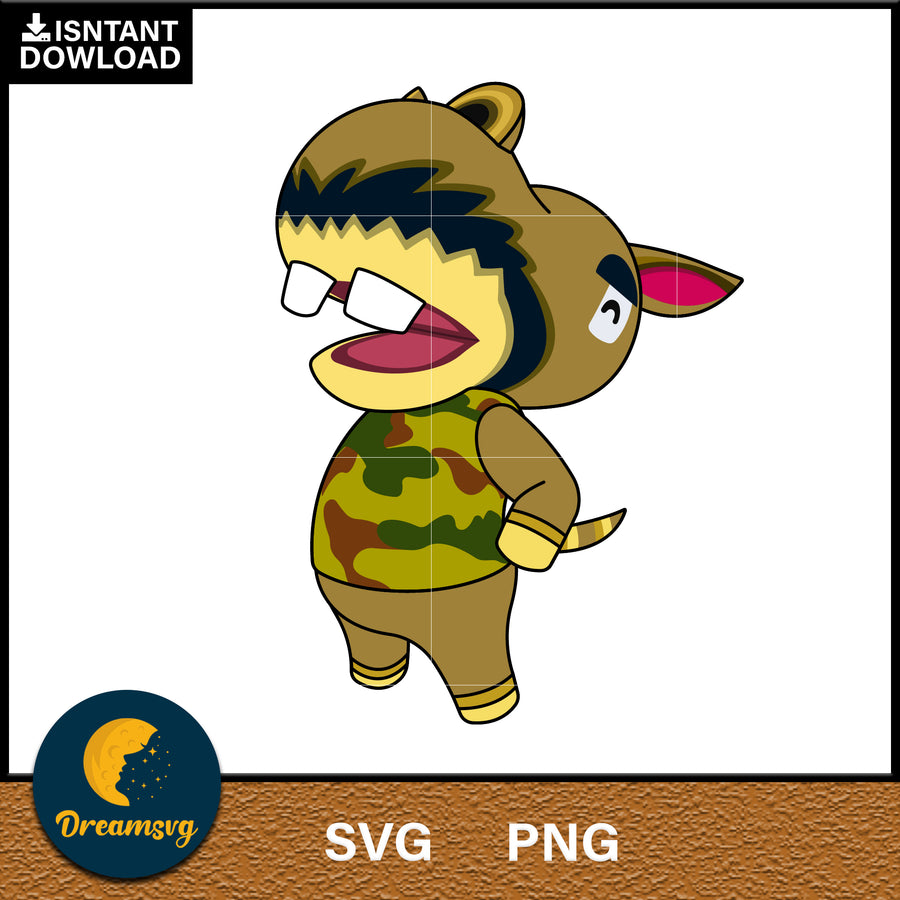 Harry Animal Crossing Svg, Animal Crossing Svg, Animal Crossing Png, Cartoon svg, svg, png digital file