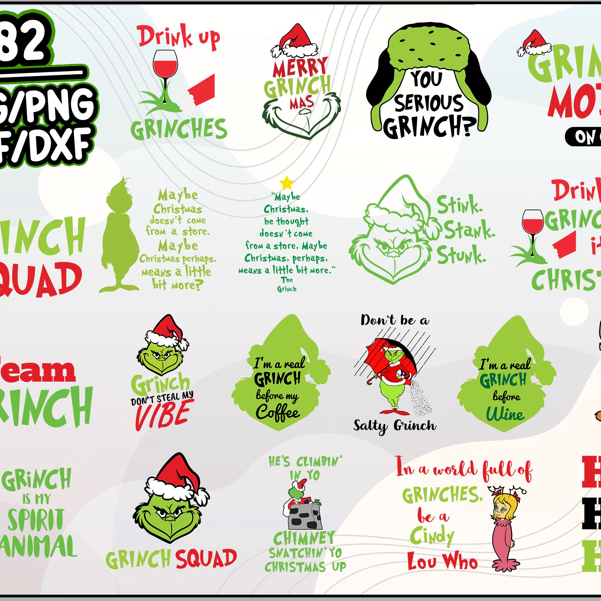 82+ The Grinch Merry Christmas SVG