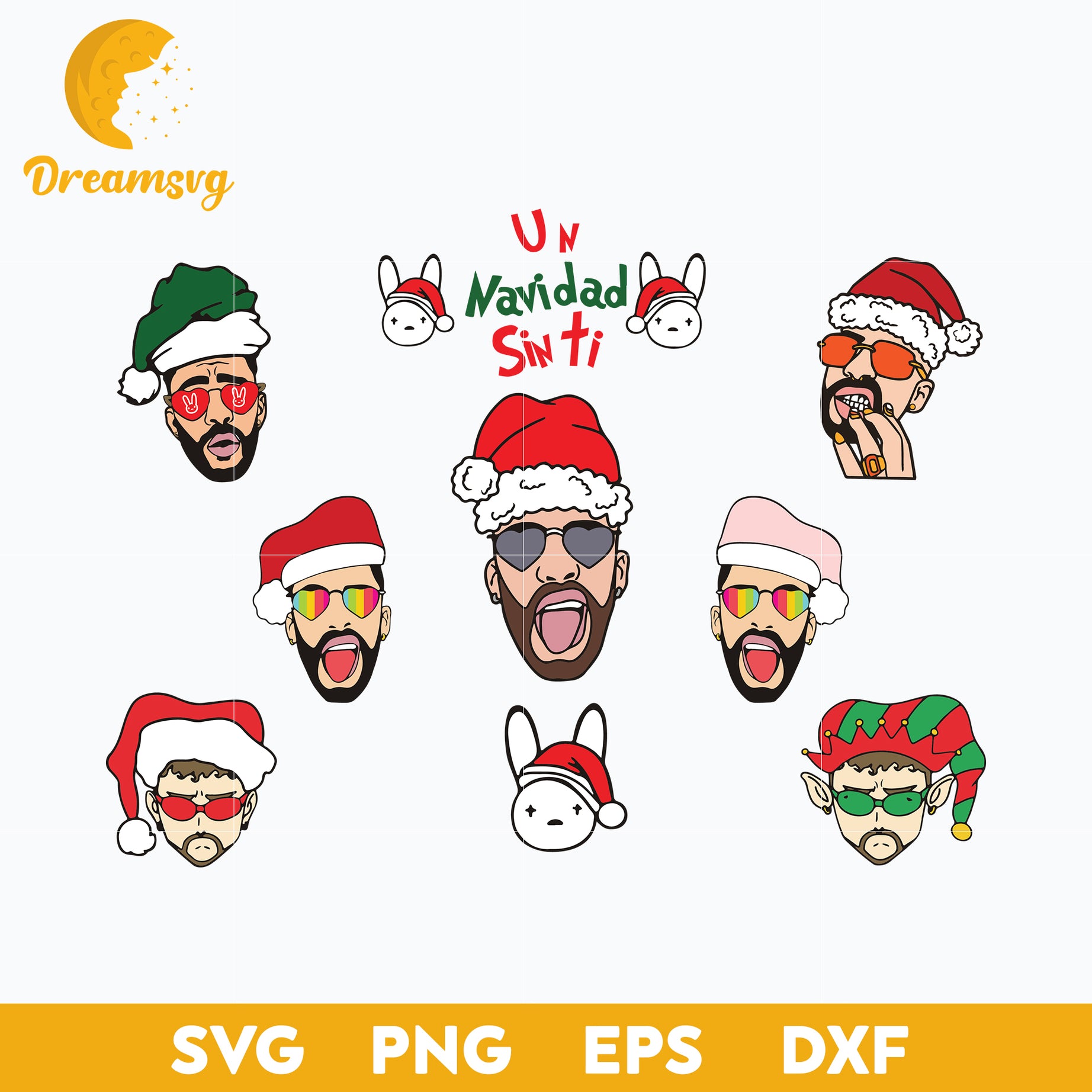 Bad Bunny Un Navidad Sin Ti Christmas SVG