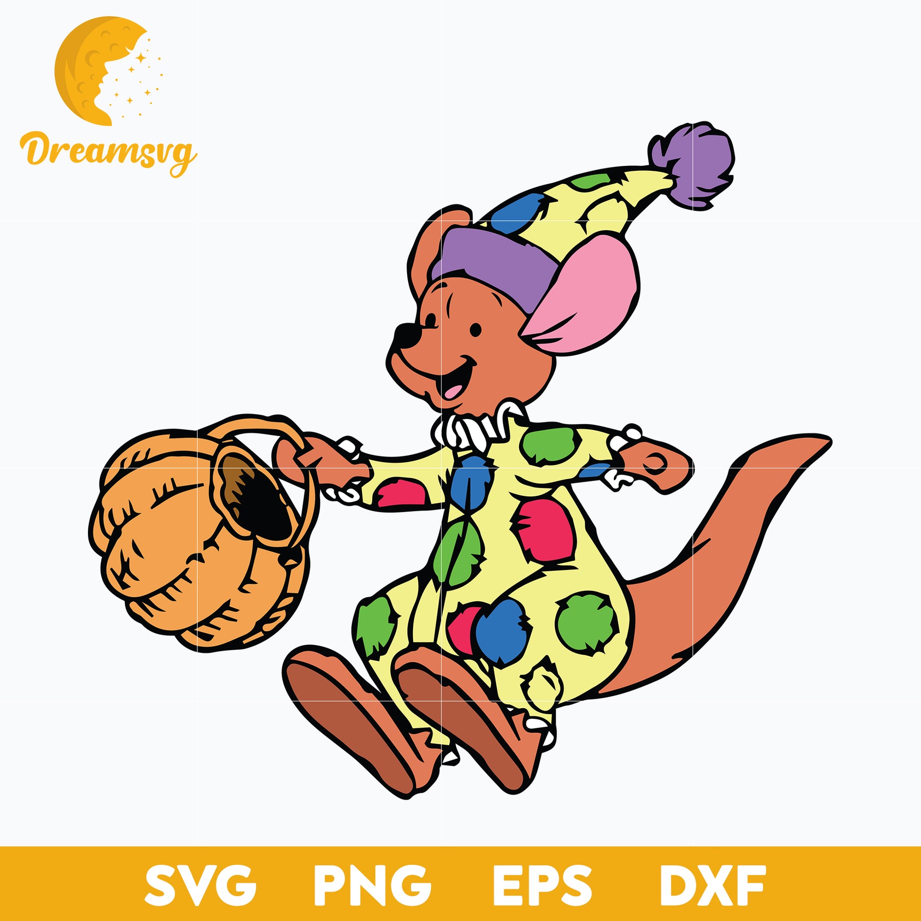 Roo Halloween Svg, Roo Svg, Winnie the Pooh, Halloween Svg, png, dxf, eps digital file.