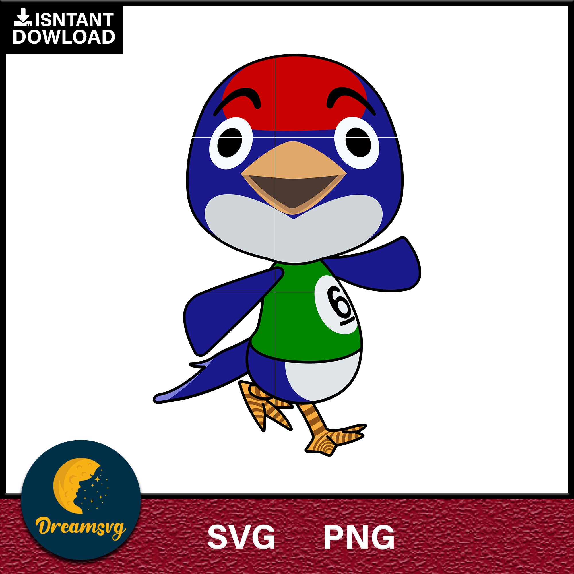 Jay Animal Crossing Svg, Animal Crossing Svg, Animal Crossing Png, Cartoon svg, svg, png digital file