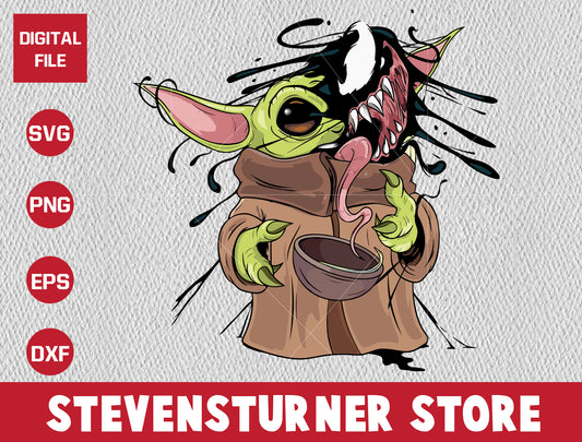 Yoda svg, venom svg, Avengers svg, marvel svg file, digital dowload