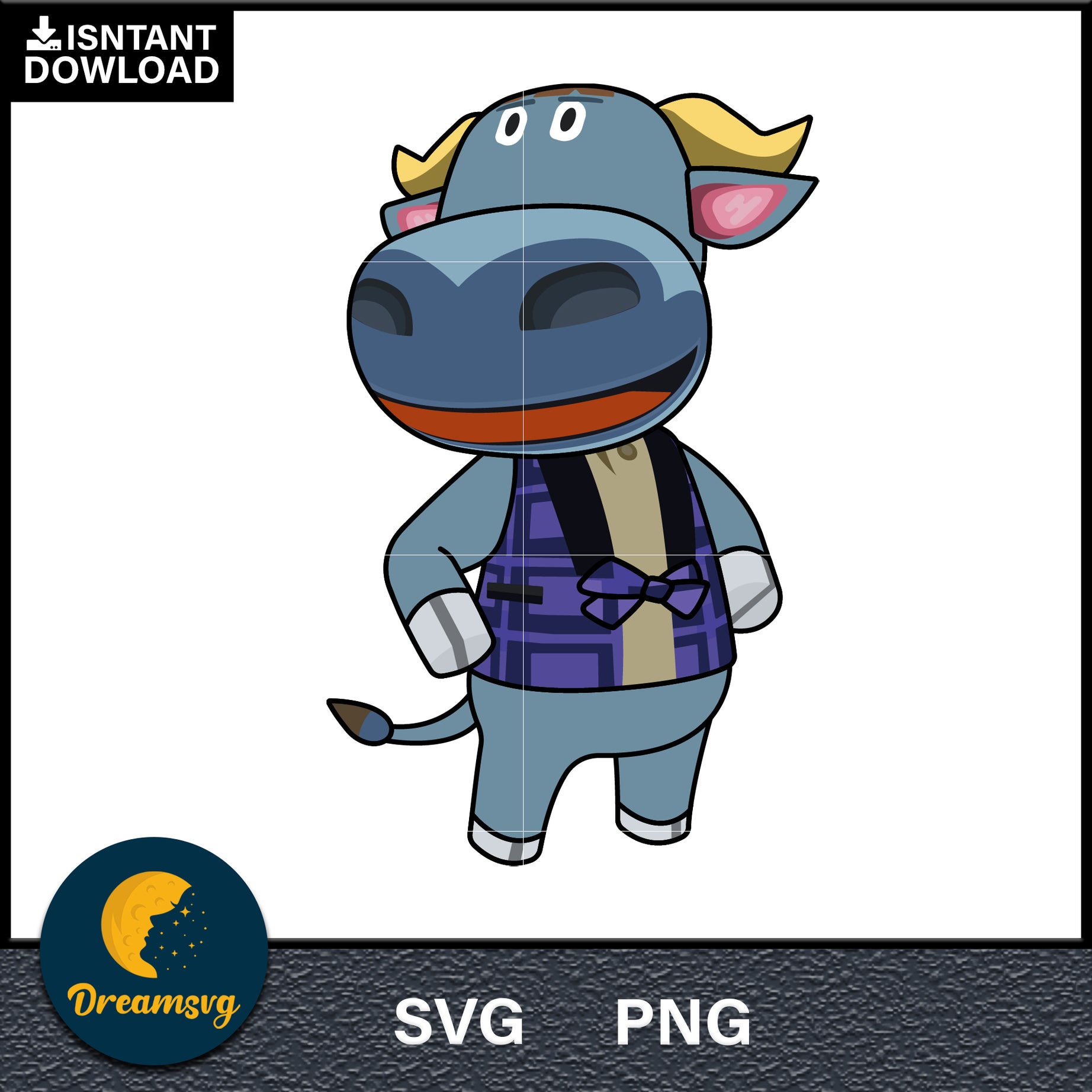 T Bone Animal Crossing Svg, Animal Crossing Svg, Animal Crossing Png, Cartoon svg, svg, png digital file