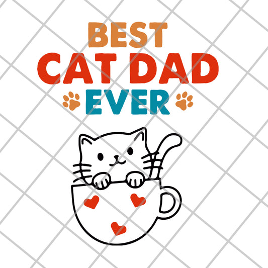Cats Best Cat Dad svg, png, dxf, eps digital file FTD10062119