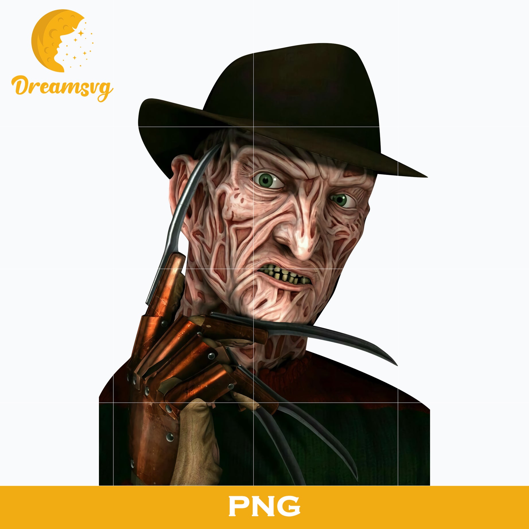 Freddy Krueger PNG, Freddy Krueger Halloween, Scary Halloween, Horror Characters, Halloween svg, png digital file.