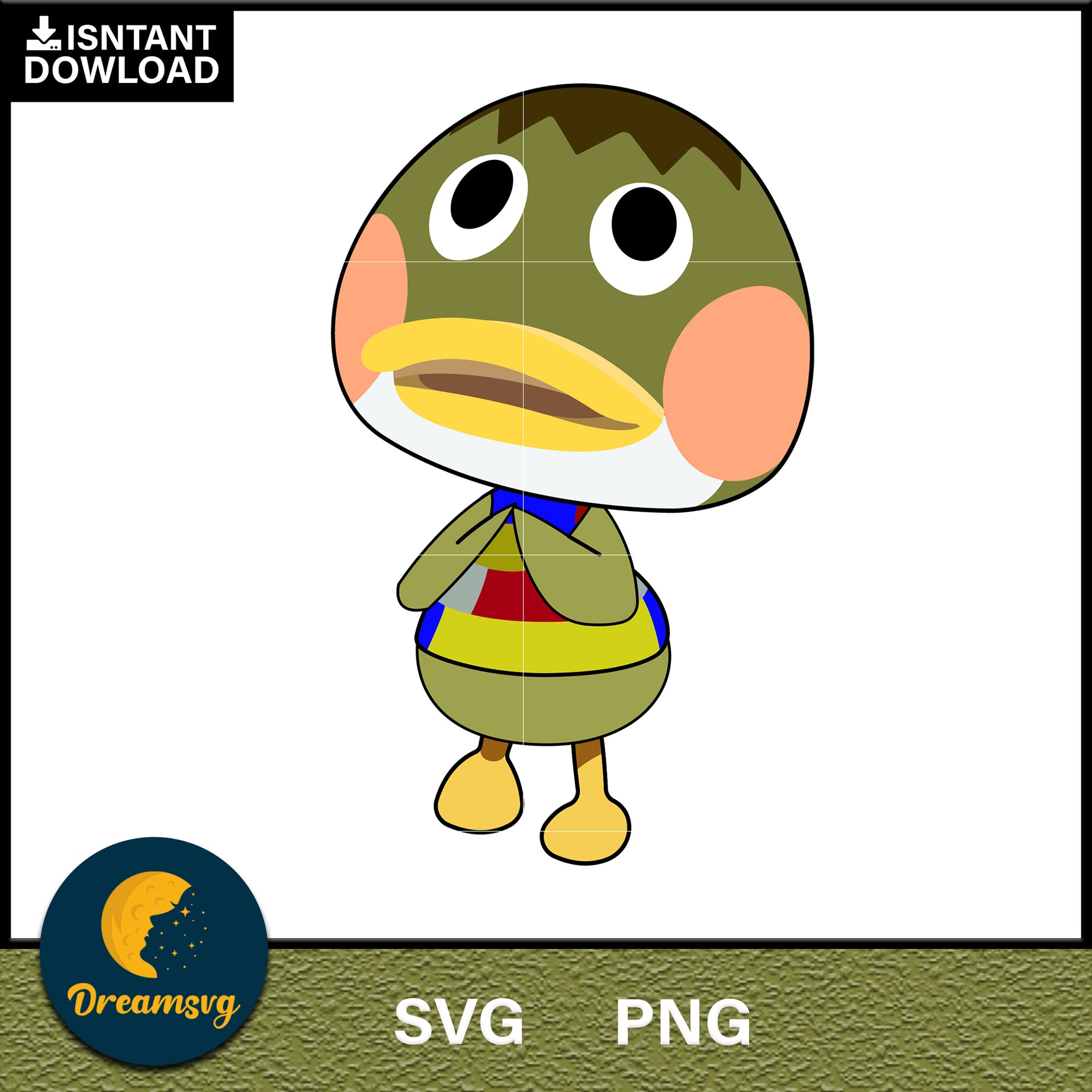 Deena Animal Crossing Svg, Animal Crossing Svg, Animal Crossing Png, Cartoon svg, svg, png digital file