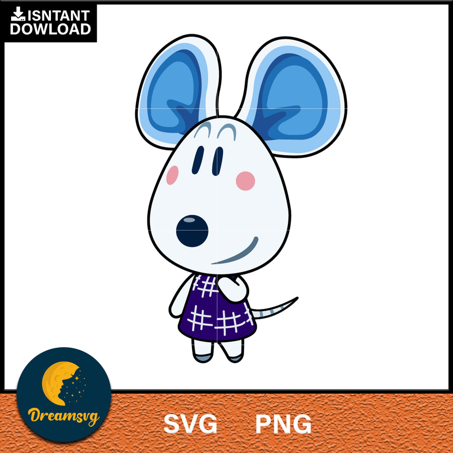 Dora Animal Crossing Svg, Animal Crossing Svg, Animal Crossing Png, Cartoon svg, svg, png digital file