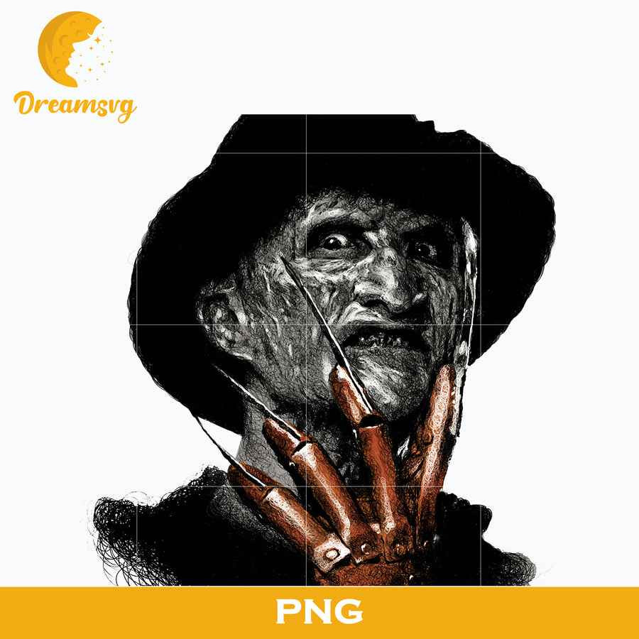 Freddy Krueger PNG, Freddy Krueger Halloween, Scary Halloween, Horror Characters, Halloween svg, png digital file.
