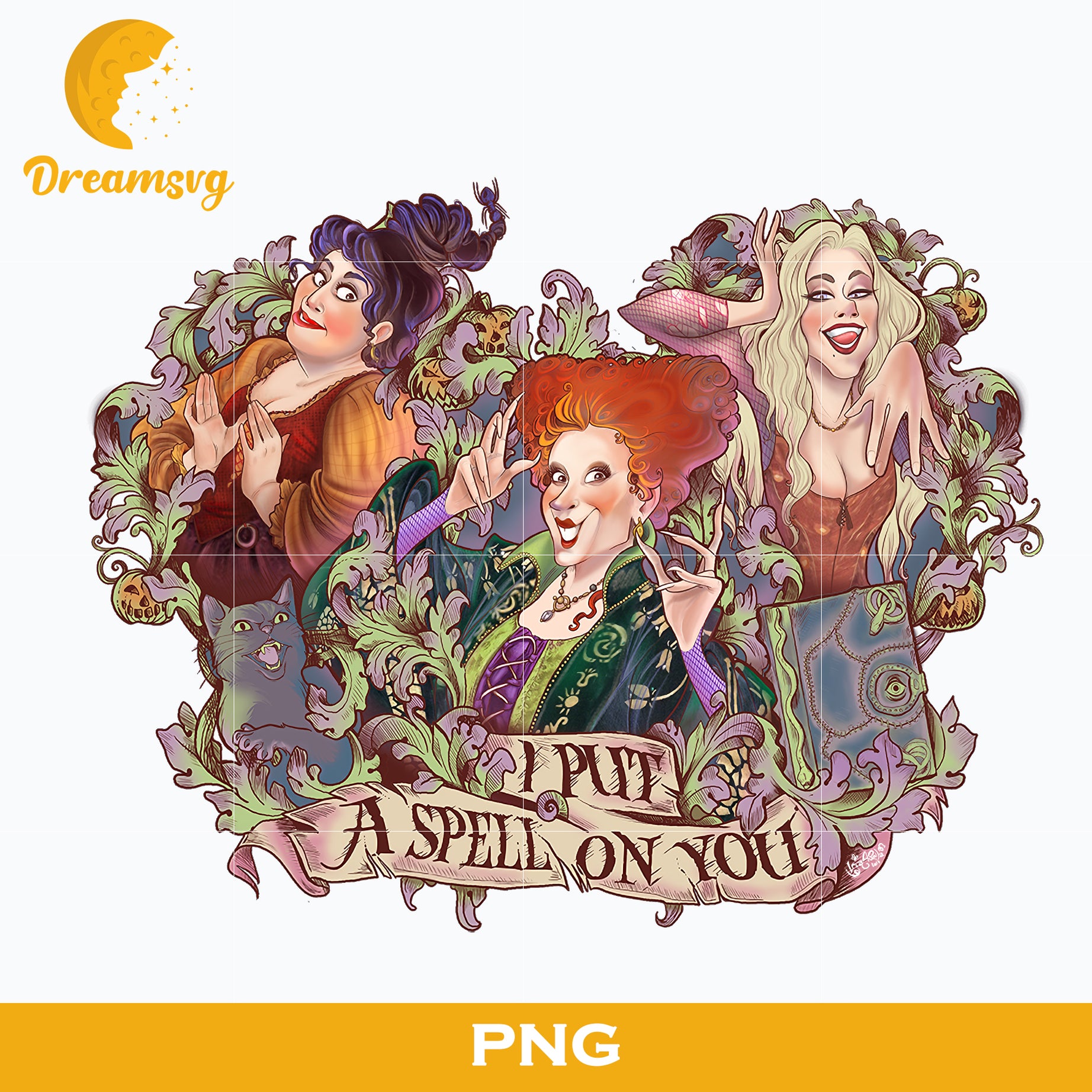 Sanderson Hocus Pocus PNG, Freddy Krueger Halloween, Scary Halloween, Horror Characters, Halloween svg, png digital file.