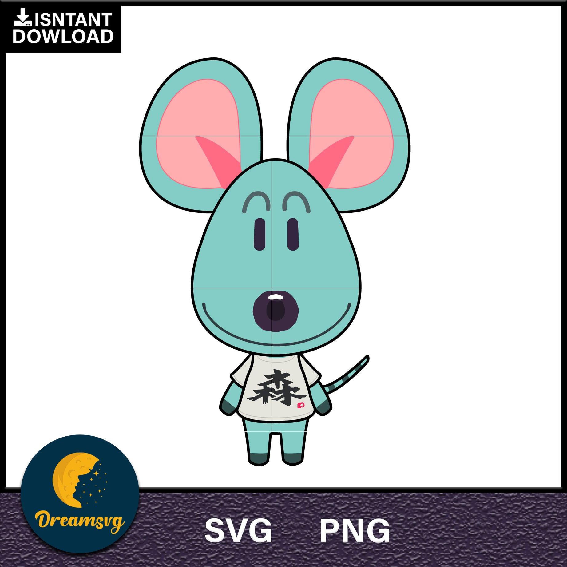 Samson Animal Crossing Svg, Animal Crossing Svg, Animal Crossing Png, Cartoon svg, svg, png digital file