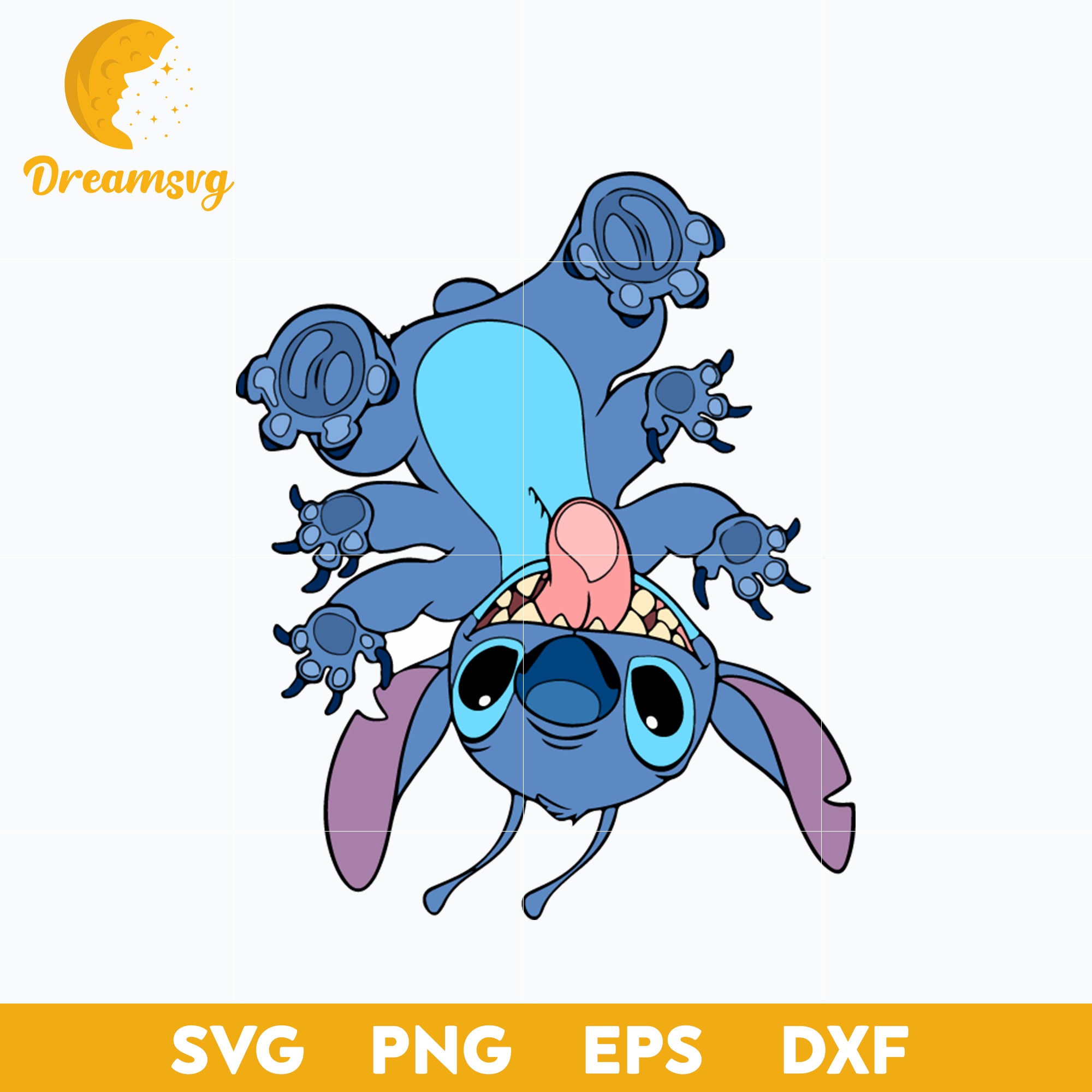 Stitch Svg, Cartoon Stitch Svg, Cartoon Svg, Png, Dxf, Eps Digital Fil