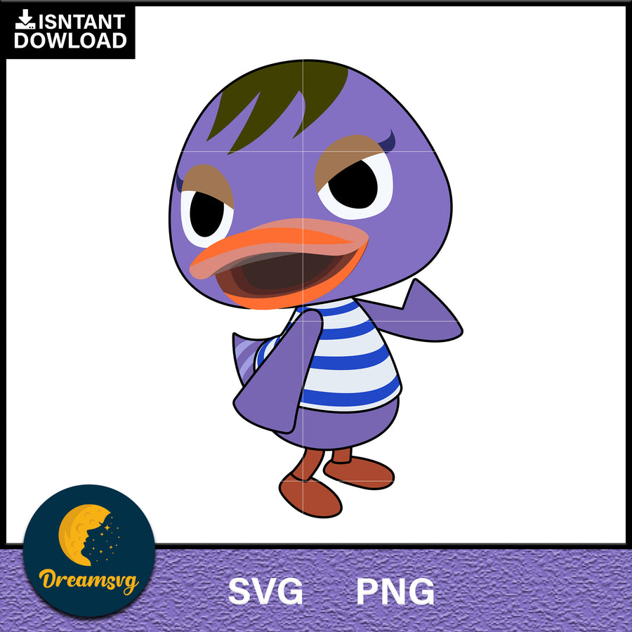 Mallary Animal Crossing Svg, Animal Crossing Svg, Animal Crossing Png, Cartoon svg, svg, png digital file