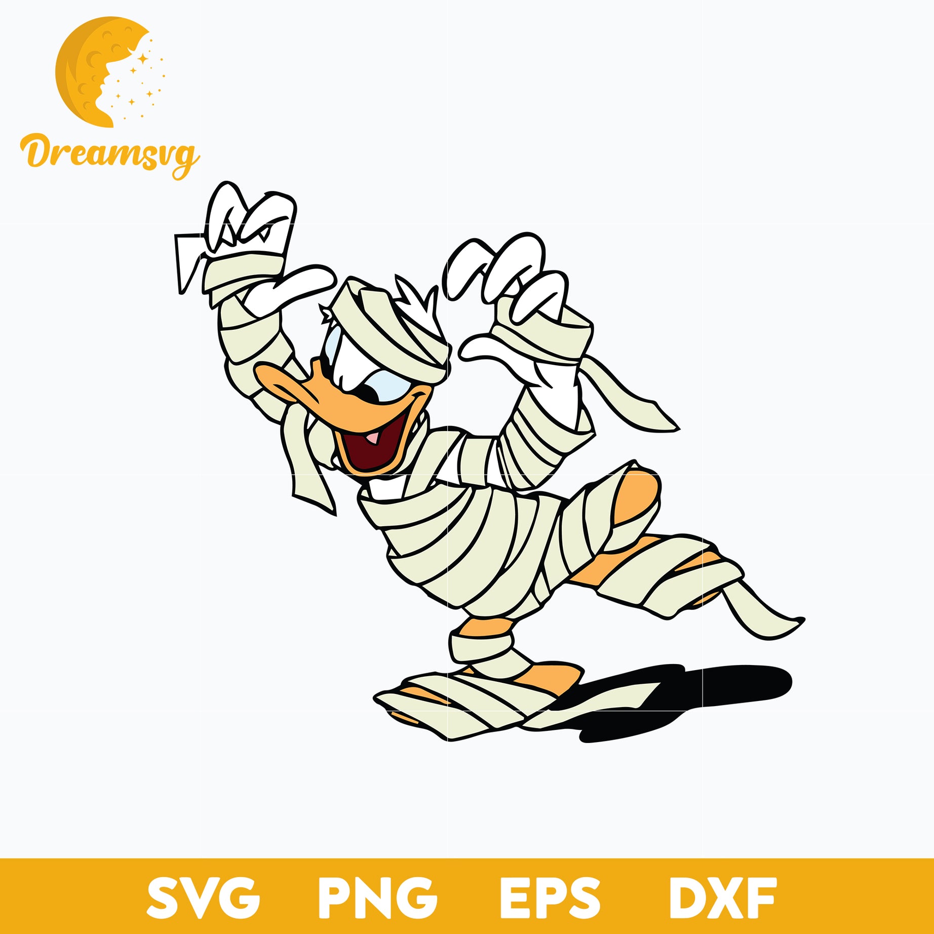 Donald Duck halloween Svg, Donald Duck Svg, Halloween Svg, png, dxf, eps digital file.
