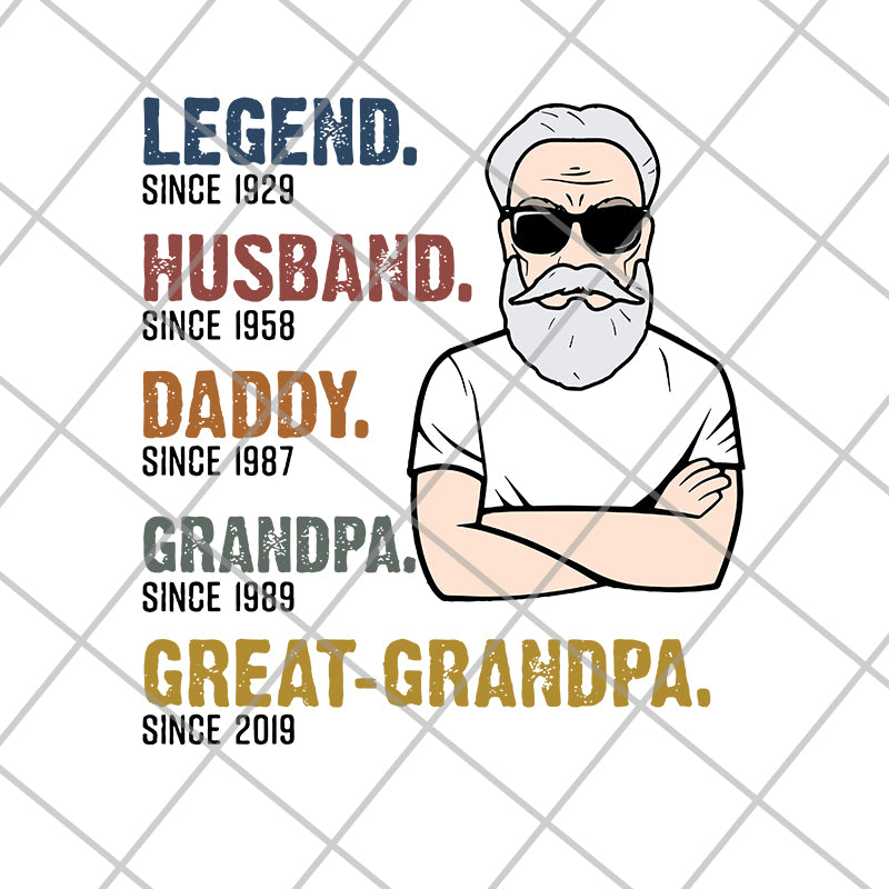 Legend Great-Grandpa Old Man svg, png, dxf, eps digital file FTD10062120