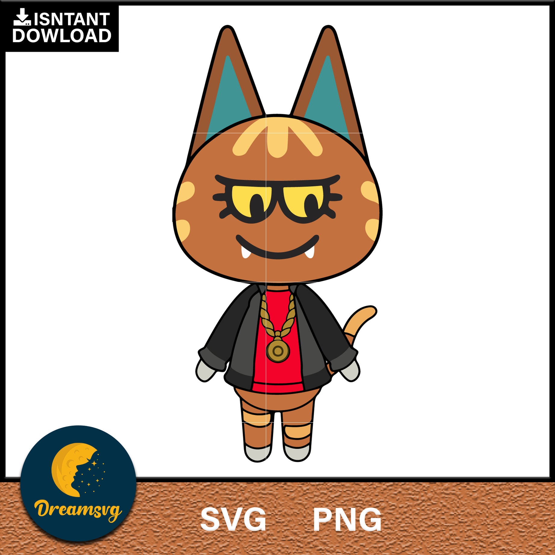 Katt Animal Crossing Svg, Animal Crossing Svg, Animal Crossing Png, Cartoon svg, svg, png digital file