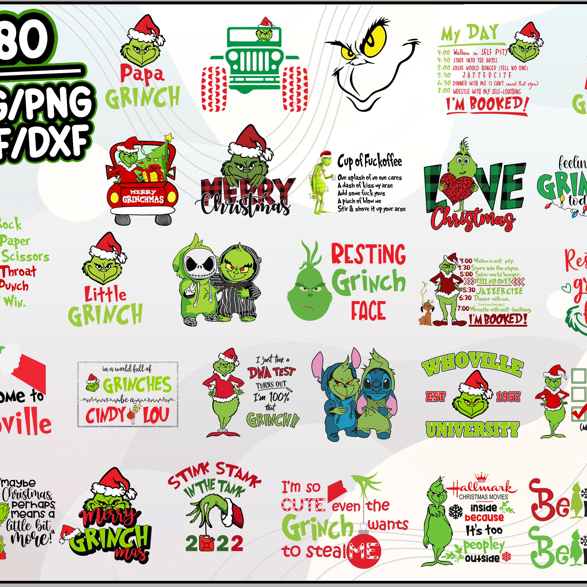 80+ Grinch Christmas SVG