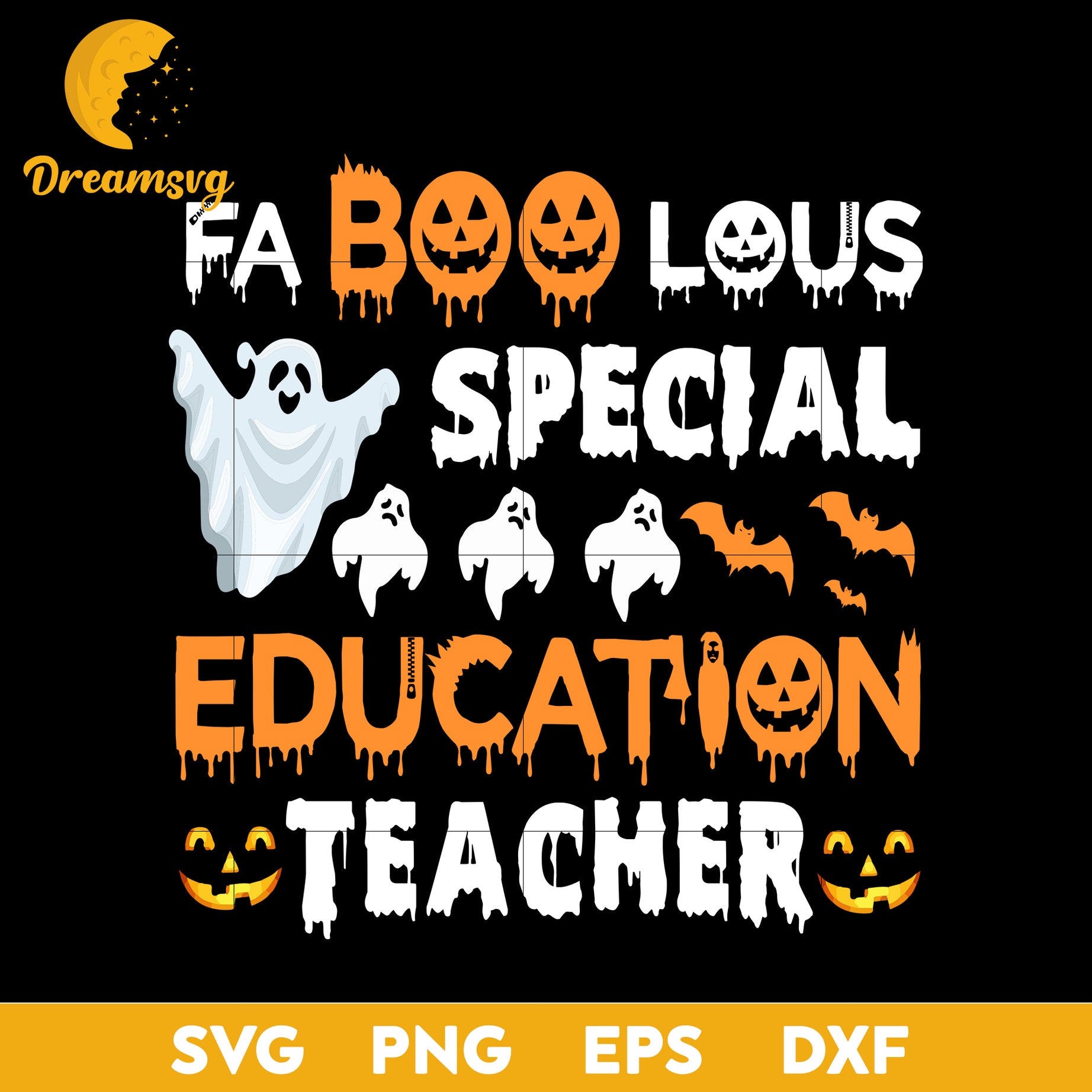 Faboolous Special Education Teacher Halloween svg, Halloween svg, png, dxf, eps digital file.