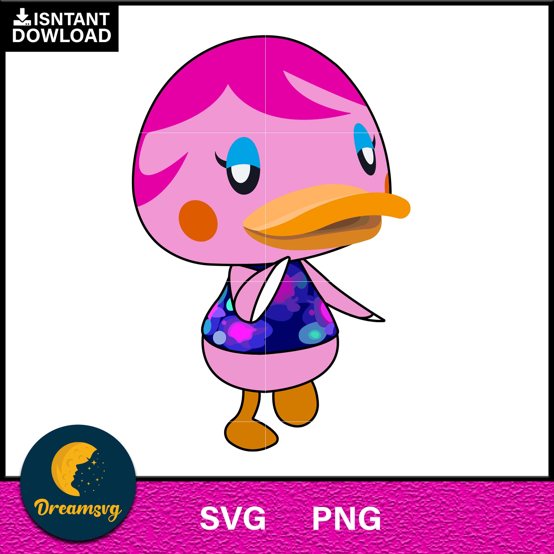 Miranda Animal Crossing Svg, Animal Crossing Svg, Animal Crossing Png, Cartoon svg, svg, png digital file