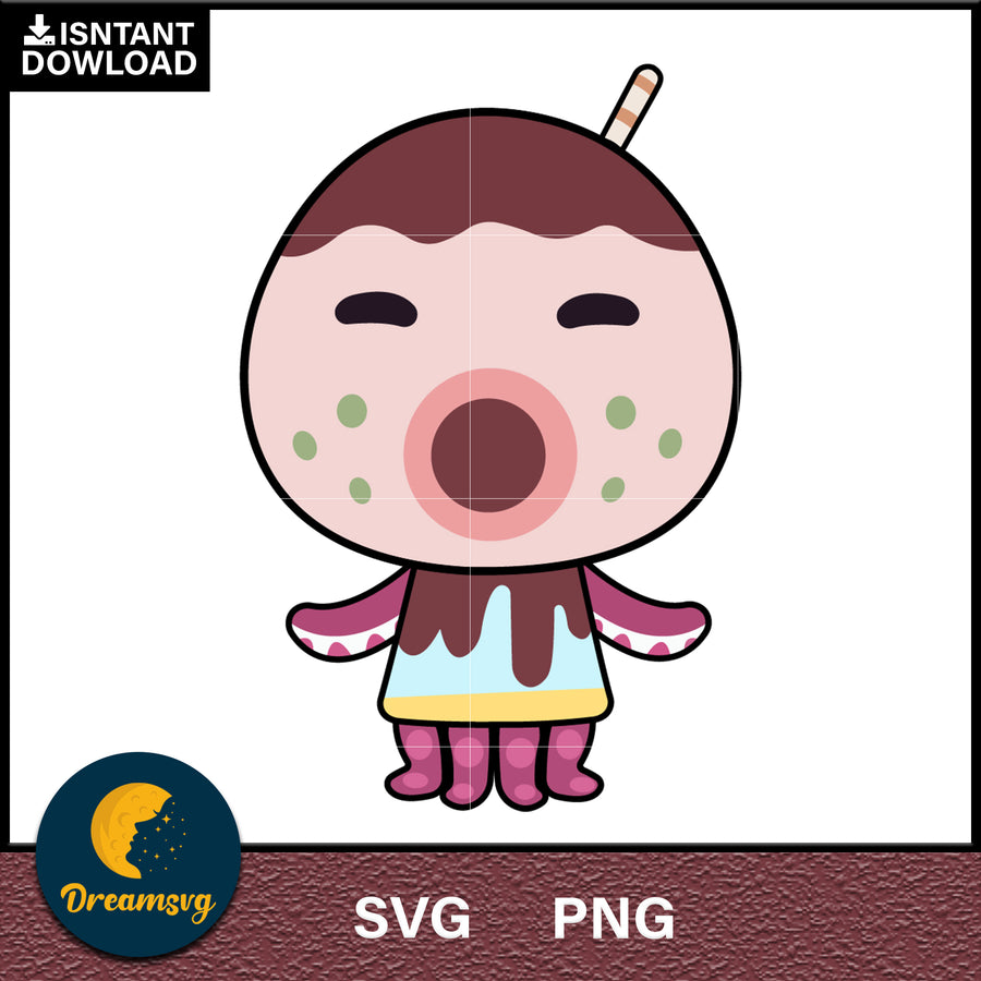 Zucker Animal Crossing Svg, Animal Crossing Svg, Animal Crossing Png, Cartoon svg, svg, png digital file