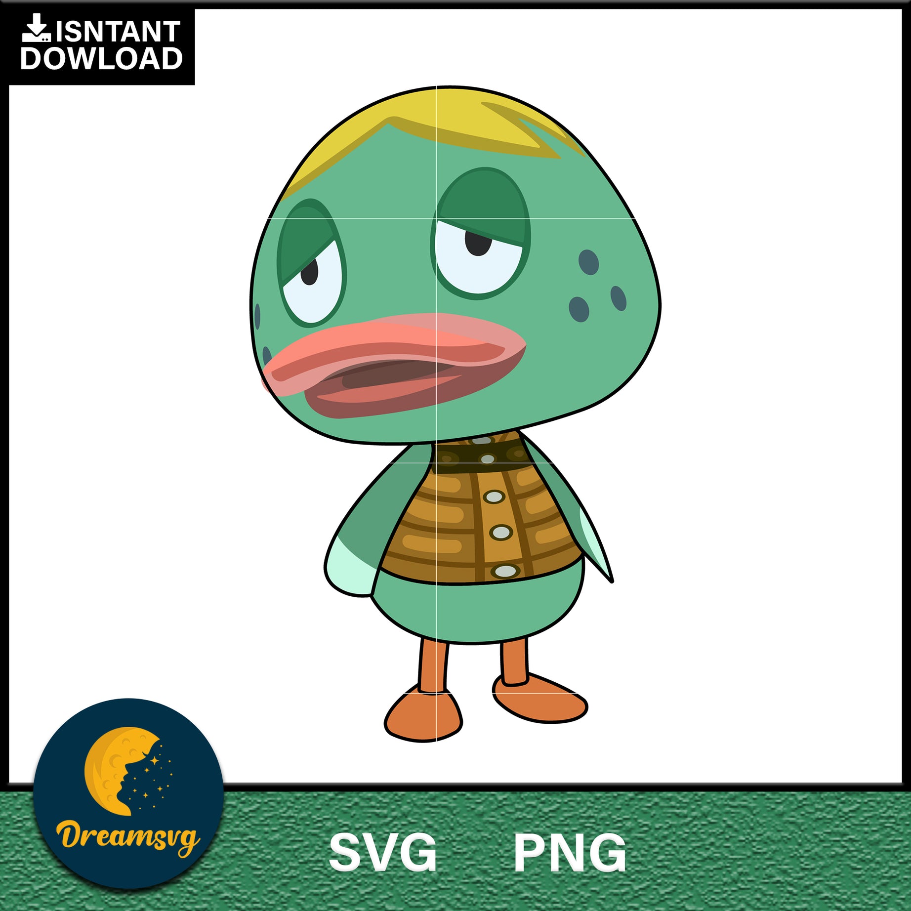 Quillson Animal Crossing Svg, Animal Crossing Svg, Animal Crossing Png, Cartoon svg, svg, png digital file