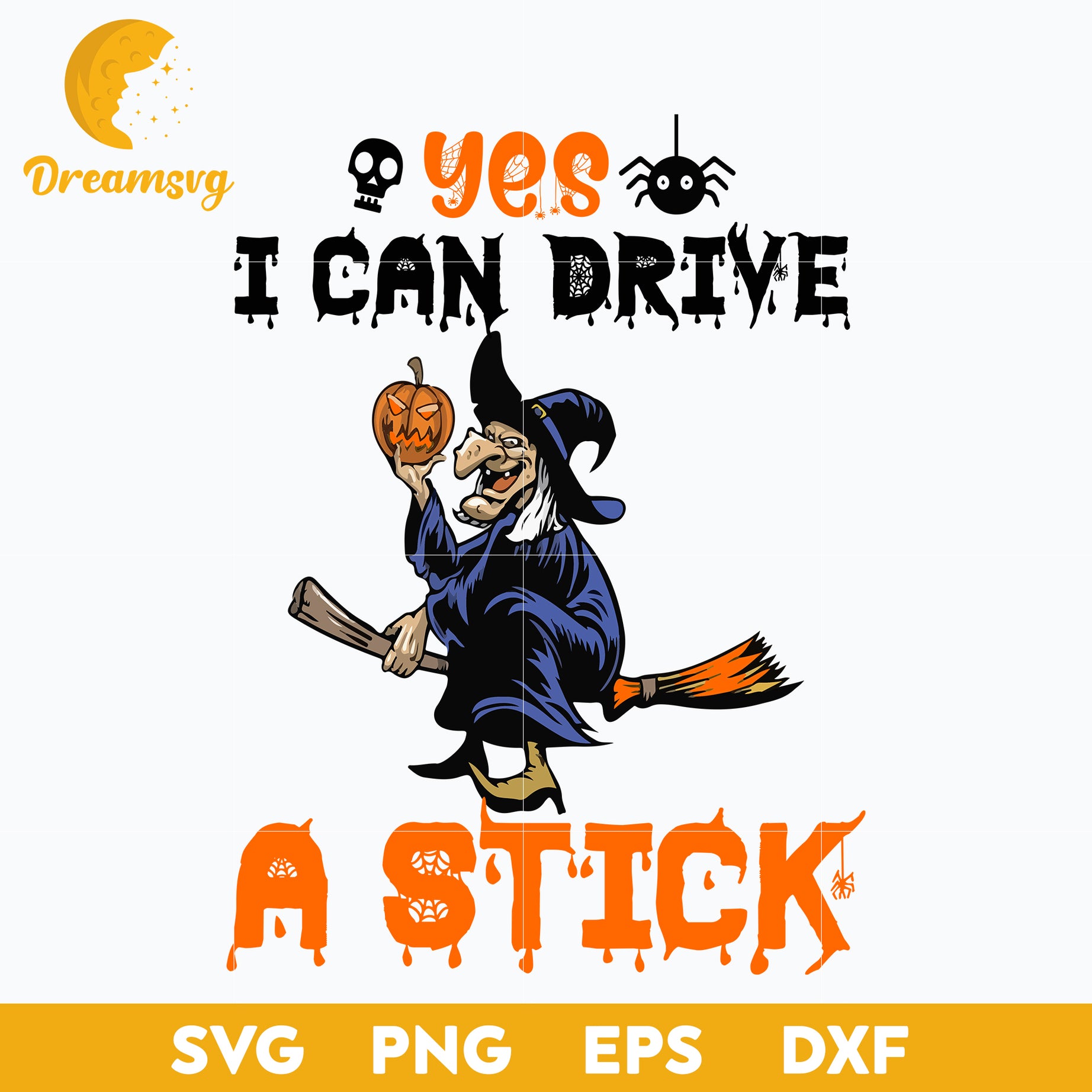 Yes i can drive a stick Halloween svg, Halloween svg, png, dxf, eps digital file.