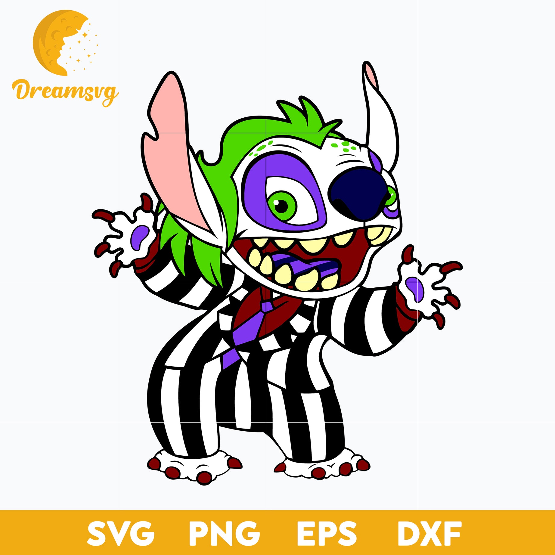 Beetlejuice Stitch SVG