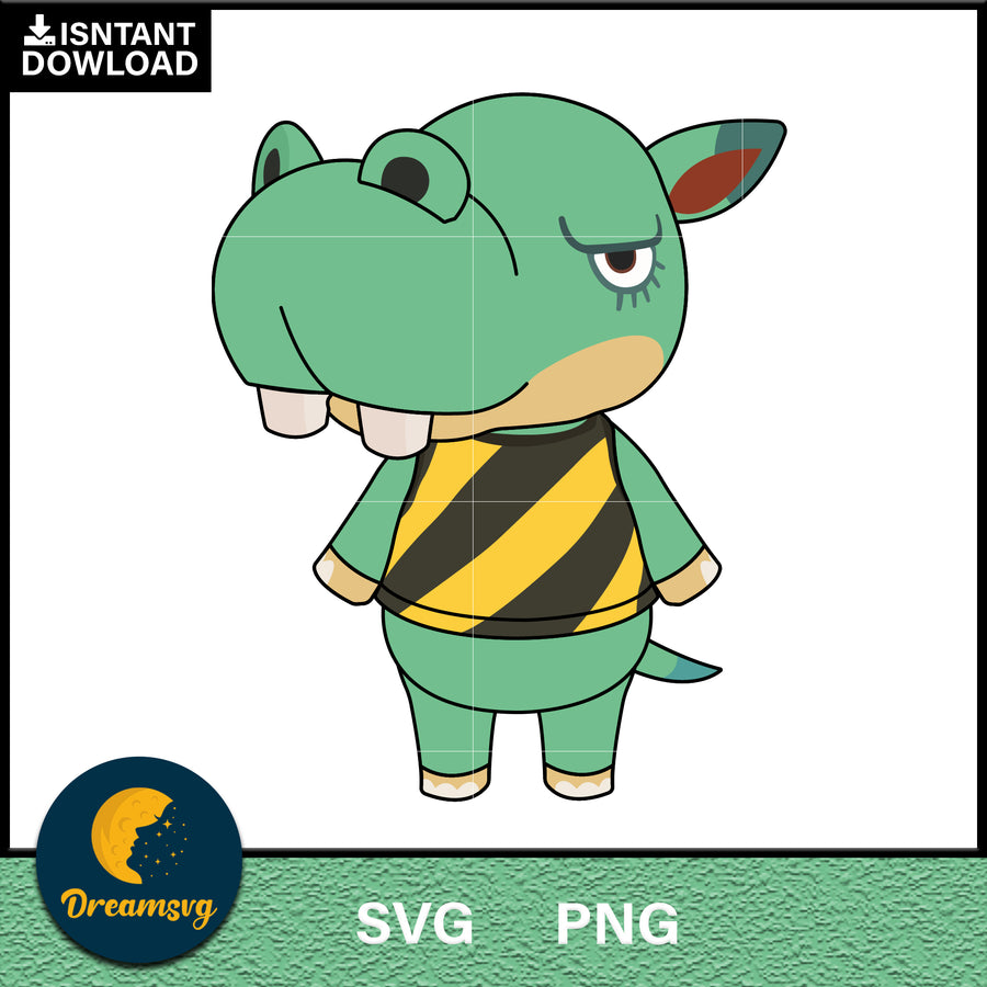 Rocco Animal Crossing Svg, Animal Crossing Svg, Animal Crossing Png, Cartoon svg, svg, png digital file