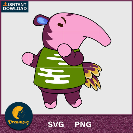 Snooty Animal Crossing Svg, Animal Crossing Svg, Animal Crossing Png, Cartoon svg, svg, png digital file