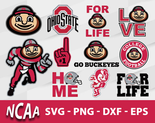 Ohio State Buckeyes Svg Bundle, Ohio State Buckeyes Svg, Sport Svg, Ncaa Svg, Png, Dxf, Eps Digital file.