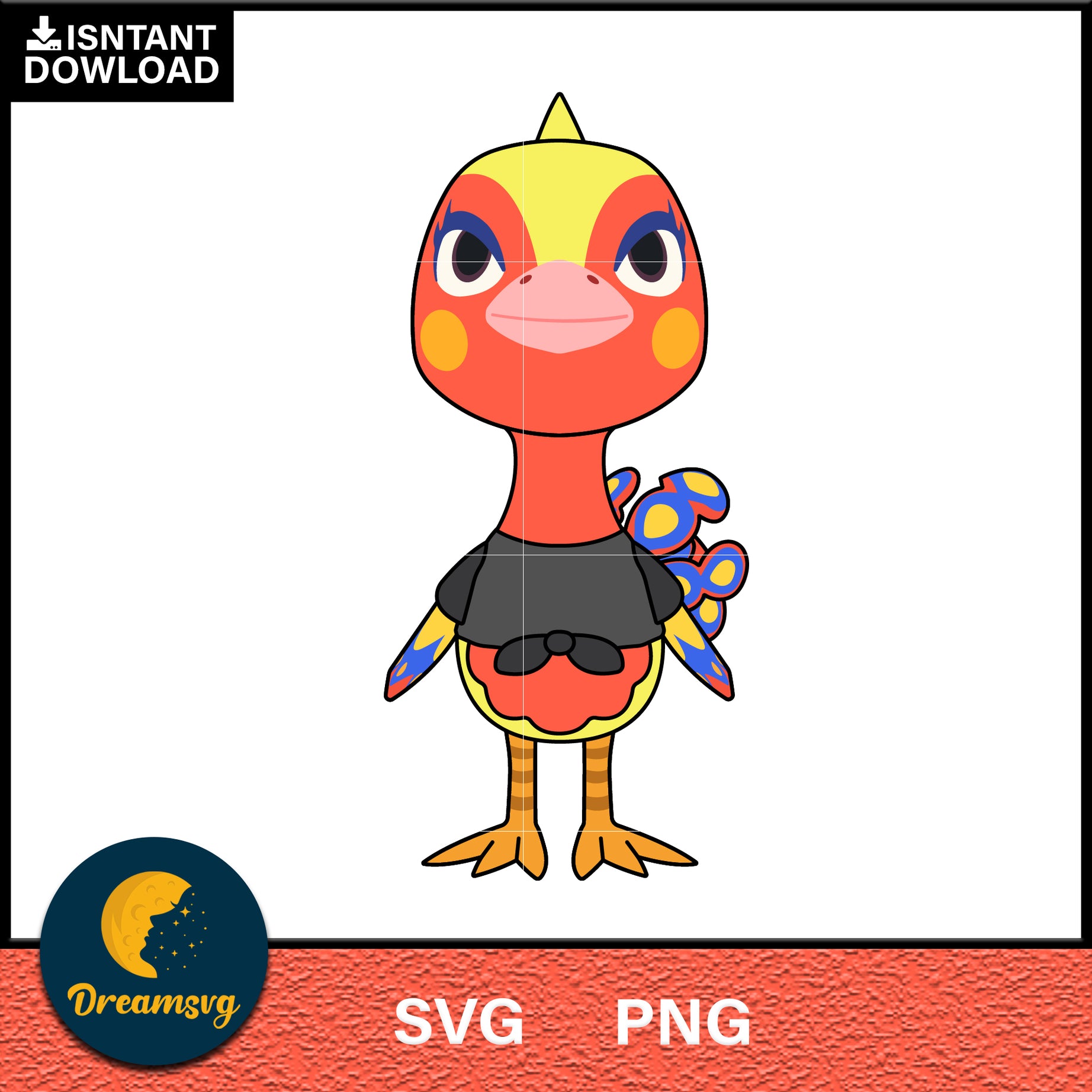 Phoebe Animal Crossing Svg, Animal Crossing Svg, Animal Crossing Png, Cartoon svg, svg, png digital file