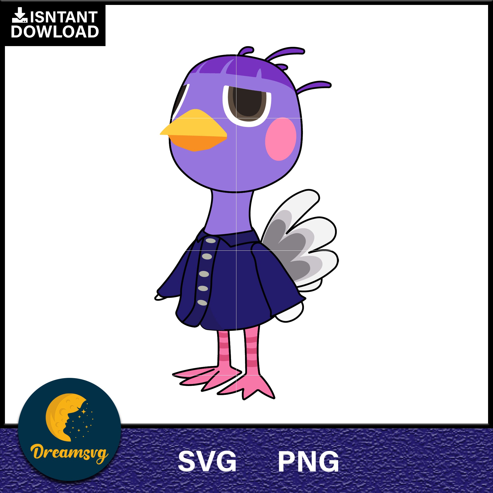 Queenie Animal Crossing Svg, Animal Crossing Svg, Animal Crossing Png, Cartoon svg, svg, png digital file