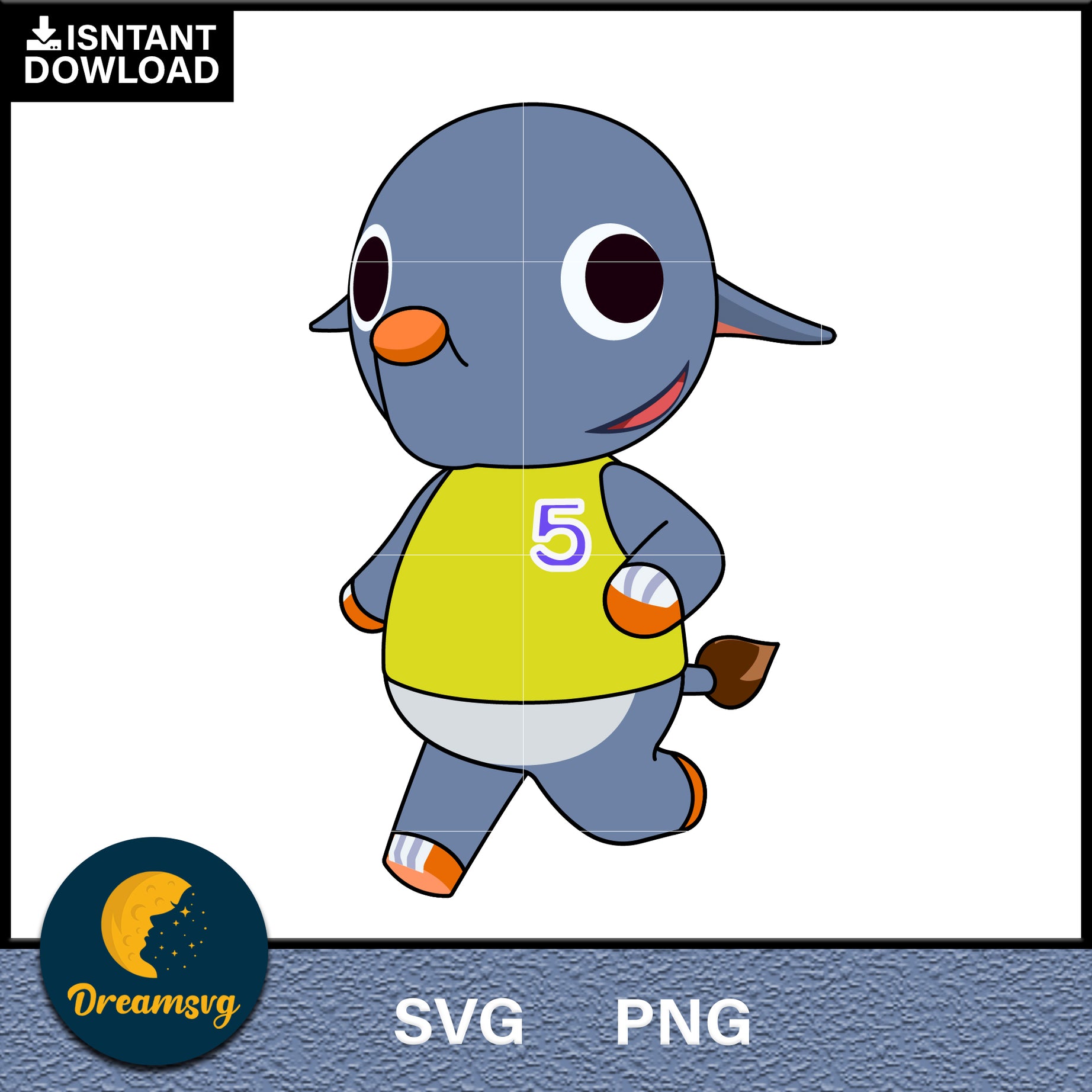 Dizzy Animal Crossing Svg, Animal Crossing Svg, Animal Crossing Png, Cartoon svg, svg, png digital file