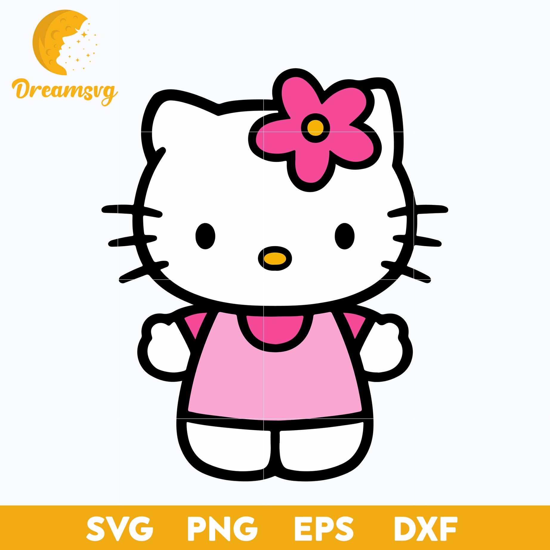 Hello Kitty Svg, Hello kitty characters, Hello Kitty cartoon svg, Cartoon svg, png, dxf, eps digital file