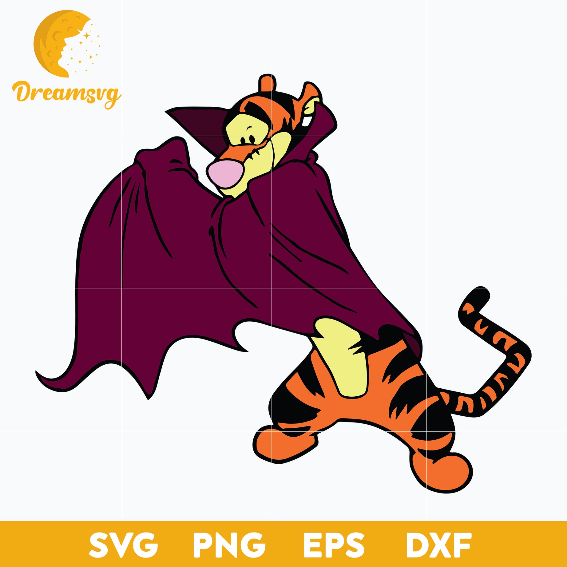 Tigger Halloween Svg, Tigger Svg, Winnie the Pooh, Halloween Svg, png, dxf, eps digital file.