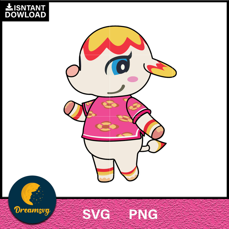 Margie Animal Crossing Svg, Animal Crossing Svg, Animal Crossing Png, Cartoon svg, svg, png digital file