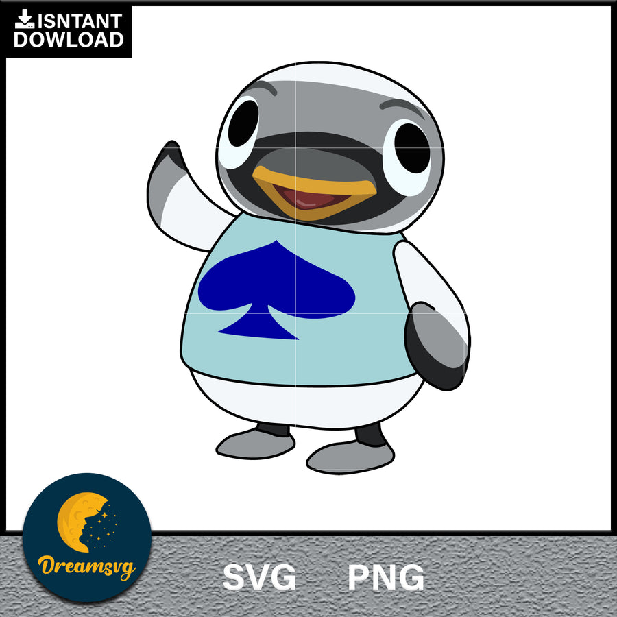 Wade Animal Crossing Svg, Animal Crossing Svg, Animal Crossing Png, Cartoon svg, svg, png digital file