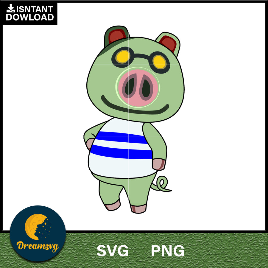 Cobb Animal Crossing Svg, Animal Crossing Svg, Animal Crossing Png, Cartoon svg, svg, png digital file